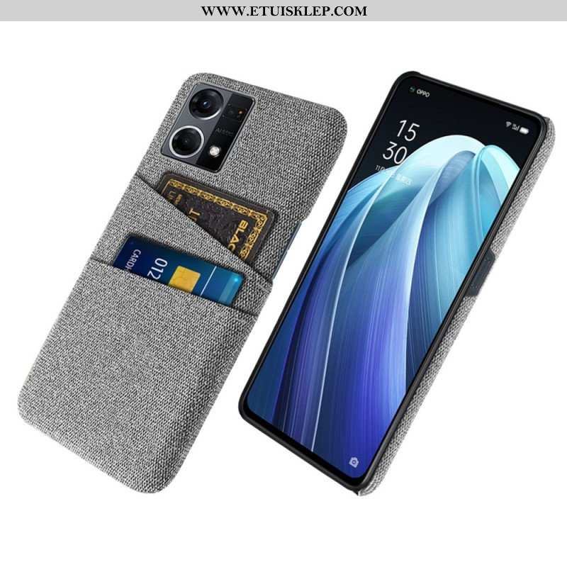 Etui do Oppo Reno 7 Posiadacz Karty Tkaniny